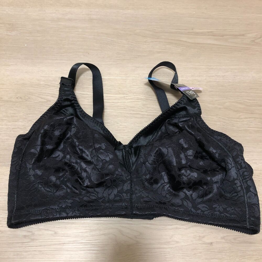 5/$25 bali bra 40d black wireless support cool fabric moisture wick flexible A6